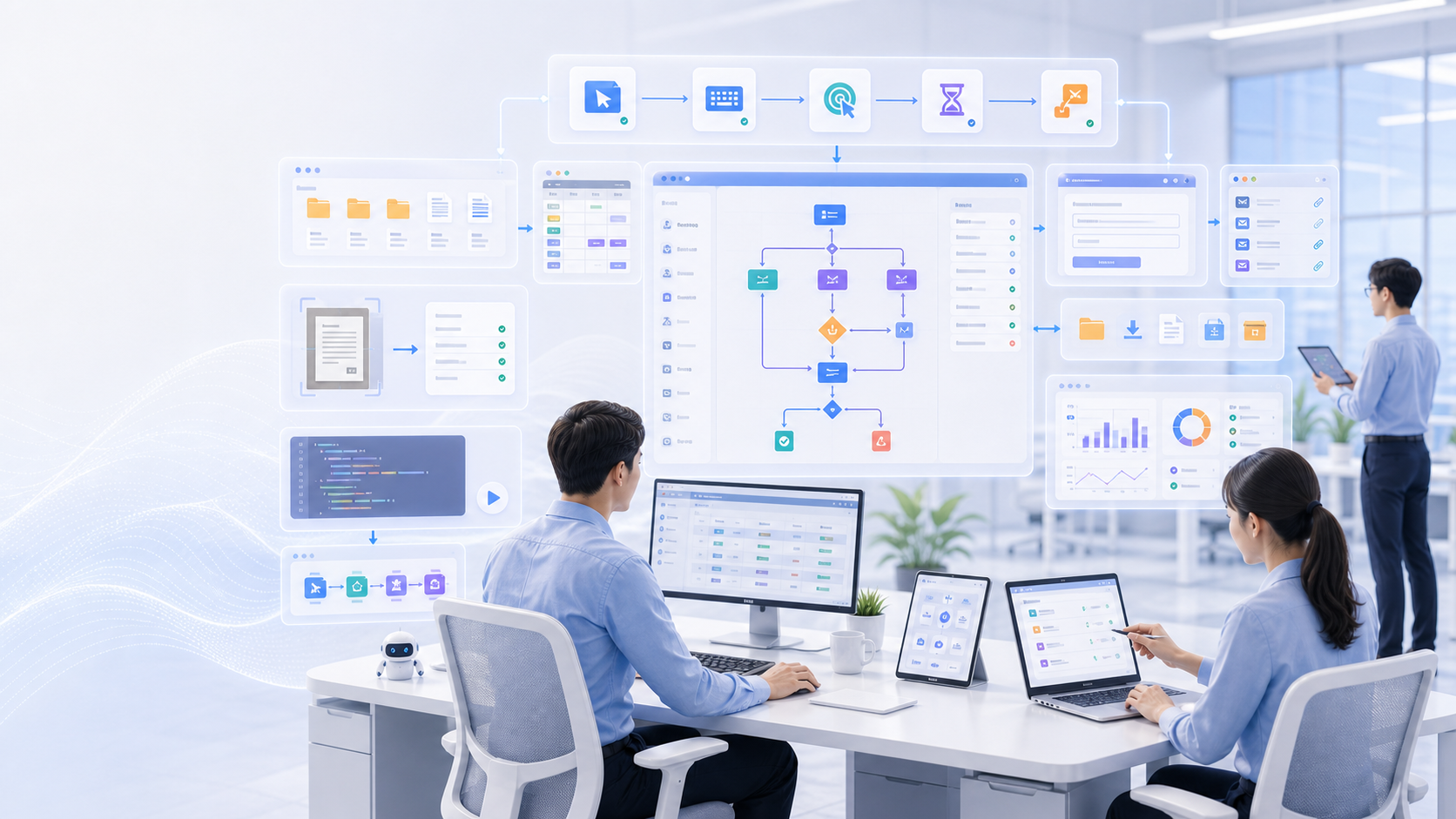 Power Automate 桌面流、RPA 协同办公、文件整理、Excel、Web、邮件和 OCR 自动化场景